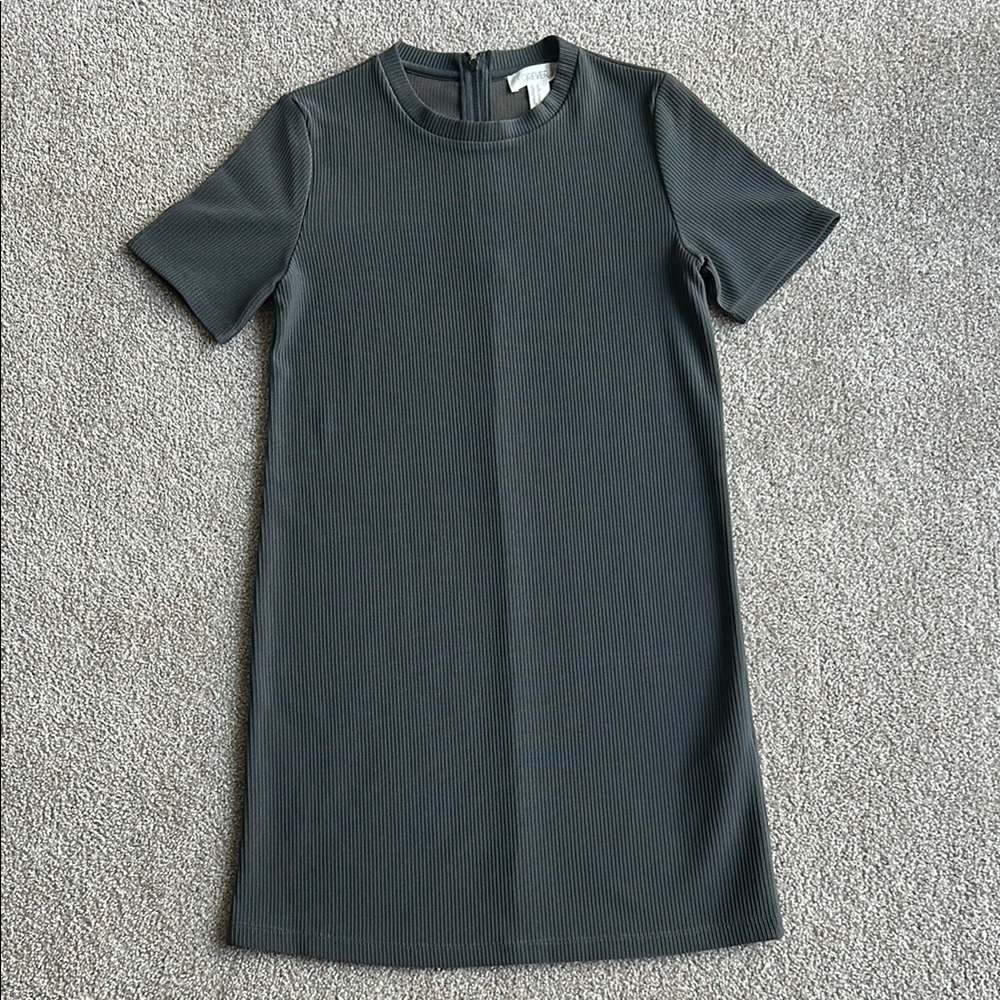 Forever 21 Charcoal Ribbed Dress